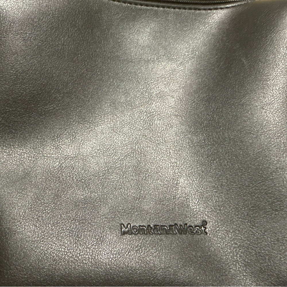 Montana West Metallic Gray Shoulder Bag